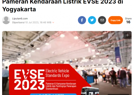 Coba Kendaraan Listrik Terbaru dalam Pameran Kendaraan Listrik EVSE 2023 di Yogyakarta