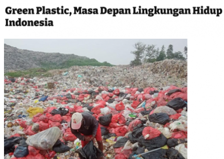 Green Plastic, Masa Depan Lingkungan Hidup Indonesia
