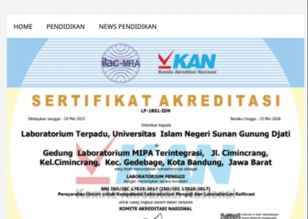 Laboratorium Pengujian Halal UIN Bandung Terakreditasi KAN, Pertama di PTKIN