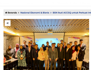 BSN Ikuti ACCSQ untuk Perkuat Integrasi Ekonomi ASEAN