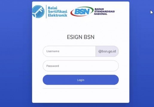 BSN Meluncurkan Aplikasi Tanda Tangan Elektronik