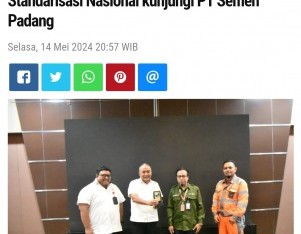 Rumuskan SNI lingkup produk Semen, Badan Standarisasi Nasional kunjungi PT Semen Padang