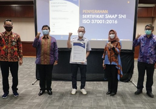 Komitmen Wujudkan Budaya Bersih dari Korupsi, Pos Indonesia Raih SNI Sistem Manajemen Anti Penyuapan