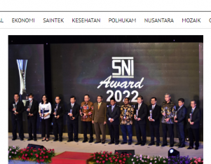 Pelindo Regional 2 Tanjung Priok Raih Penghargaan di Ajang SNI Award 2022