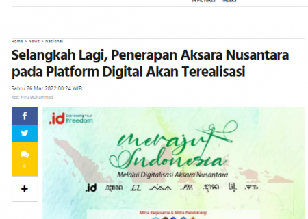 Selangkah Lagi, Penerapan Aksara Nusantara pada Platform Digital Akan Terealisasi