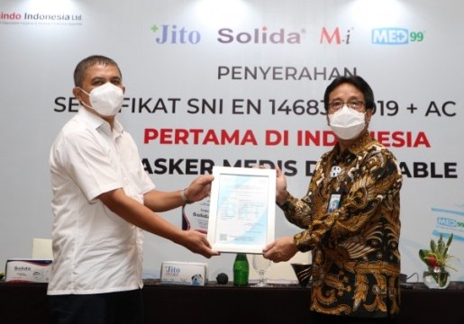 Industri Binaan BSN Raih SNI Masker Medis