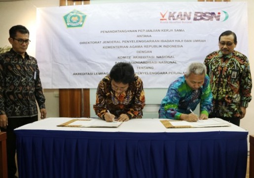 Lindungi Jemaah Umrah, Kemenag dan KAN/BSN tandatangani Kerjasama
