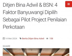 Ditjen Bina Adwil & BSN: 4 Faktor Banyuwangi Dipilih Sebagai Pilot Project Penilaian Perkotaan