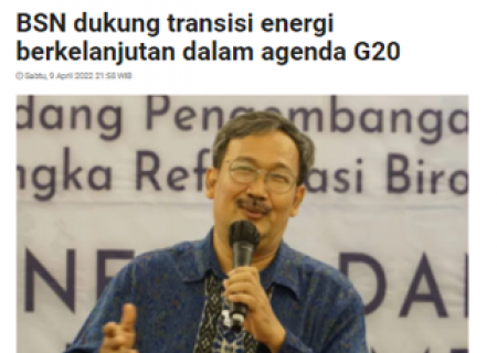 BSN dukung transisi energi berkelanjutan dalam agenda G20 
