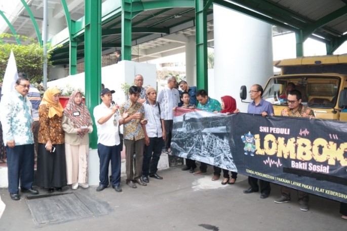 Peduli Lombok, BSN Berikan Bantuan Kemanusiaan