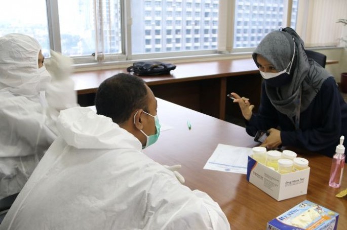 BSN Laksanakan Tes Urine untuk  Dukung Hari Narkotika Internasional