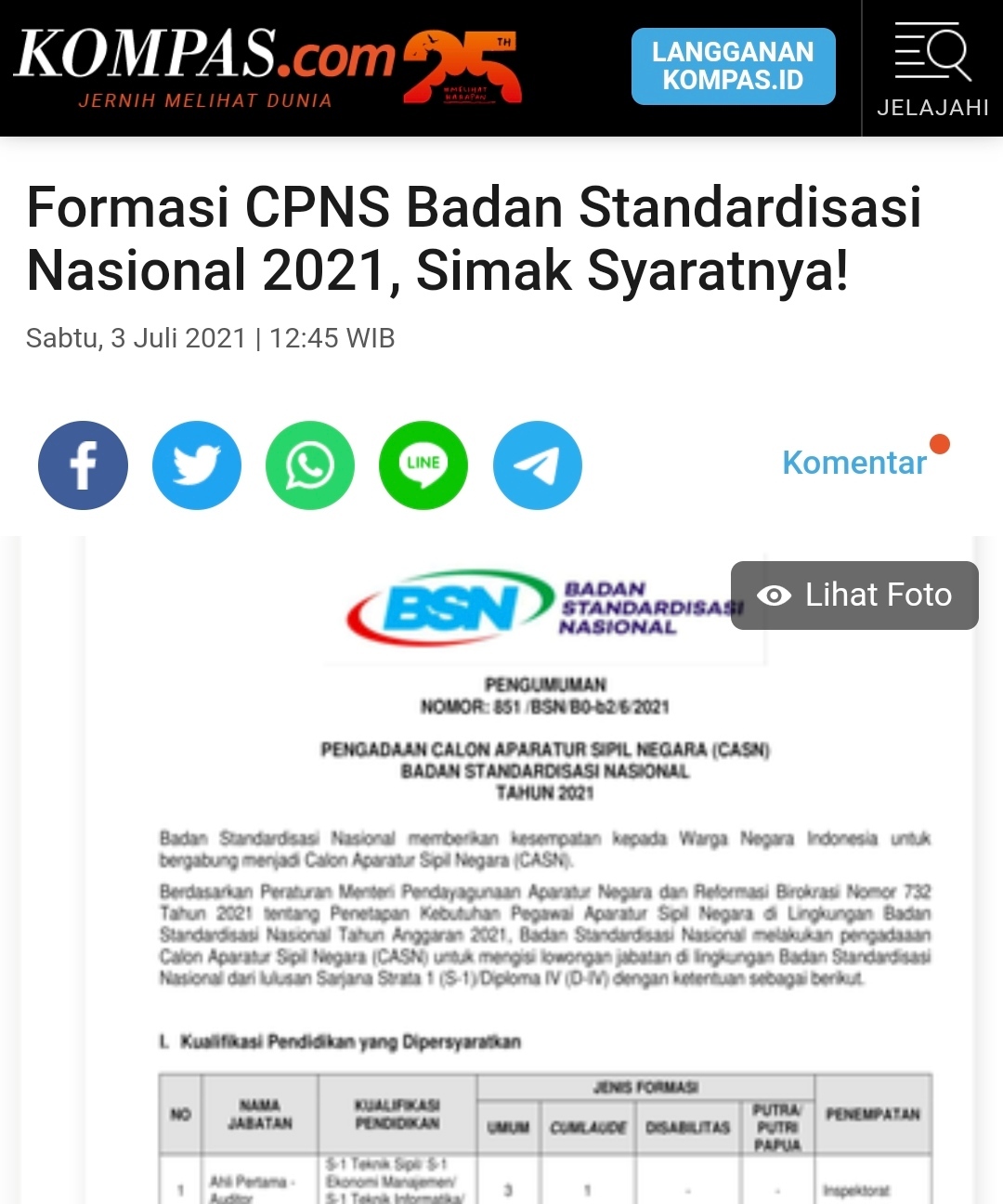 Formasi Cpns Badan Standardisasi Nasional 2021 Simak Syaratnya Bsn Badan Standardisasi Nasional National Standardization Agency Of Indonesia Setting The Standard In Indonesia Iso Sni Wto